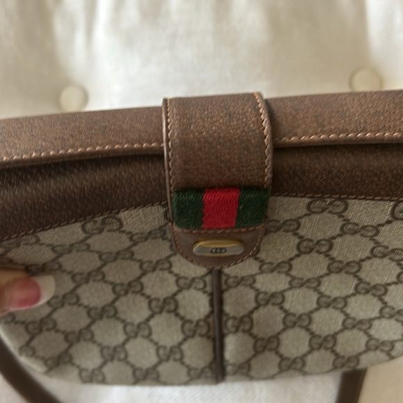 Gucci Monogram Canvas Shoulder/Crossbody Bag - Picture 13 of 14